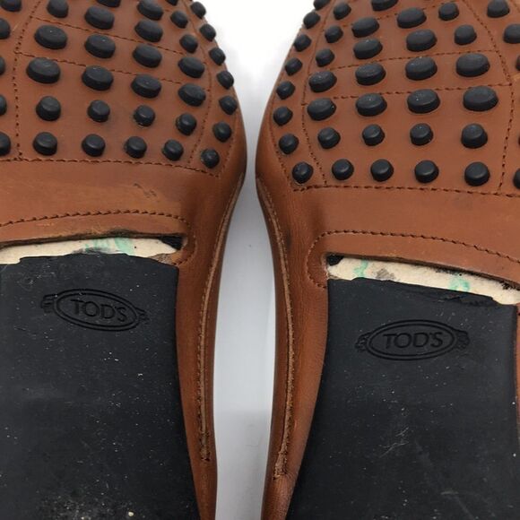 Tod’s Brown Leather Driving Mocassin Driving Loafers Sz EU 36 US 6. *Flawed* - Picture 14 of 17